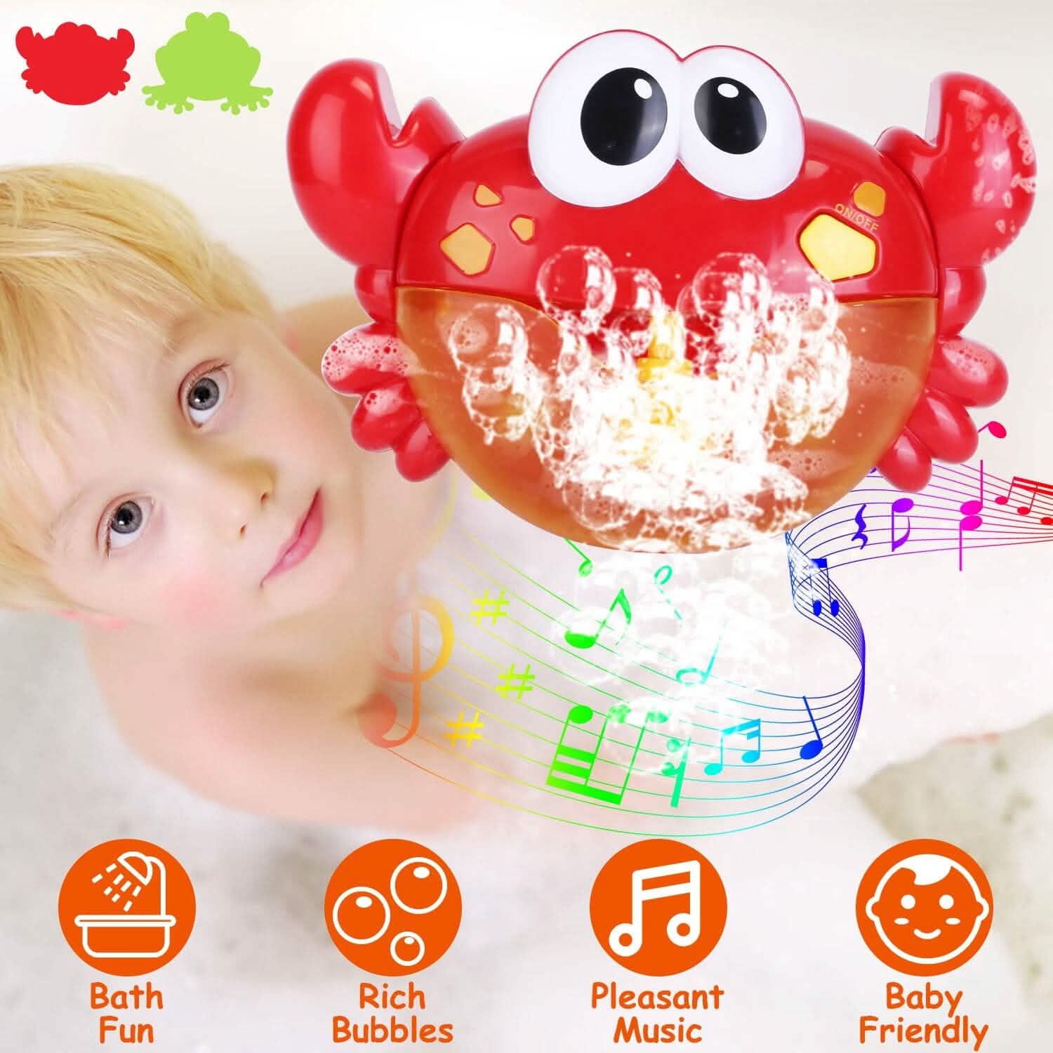 Machine à bulles musicales pour baignoire d'enfants