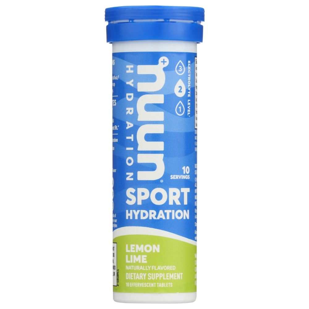 NUUN Sport Lemon Lime -Hydrating Electrolytes for Exercise & On-the-Go 10 tb