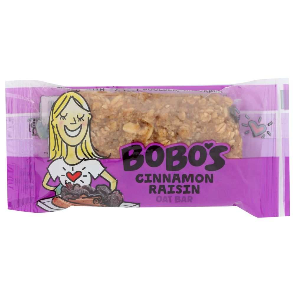 BOBO'S OAT BARS: Cinnamon Raisin Oat Bar, 3oz - Delicious & Gluten-Free