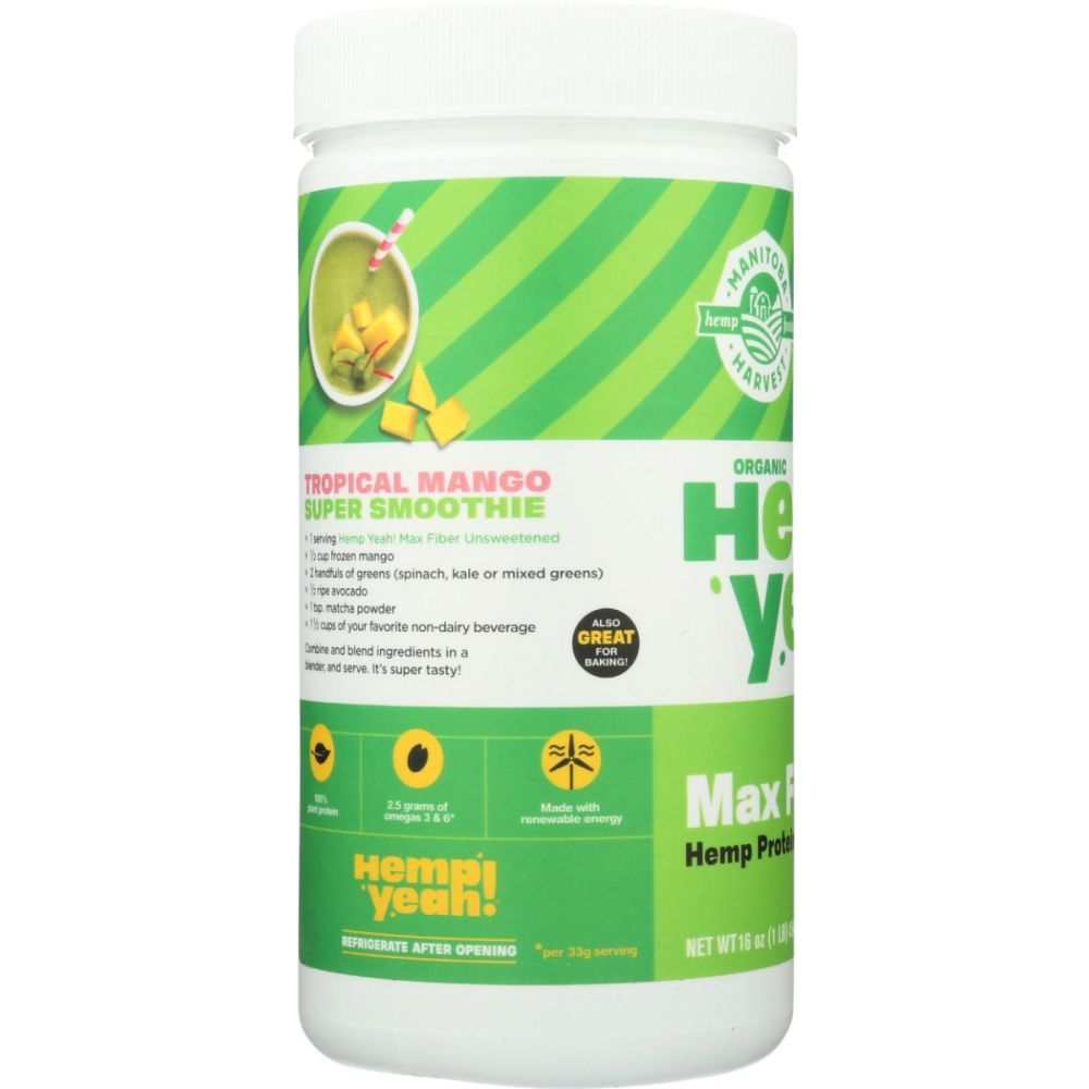 MANITOBA HARVEST: Hemp Yeah Max Fiber Unsweetened, 16 oz