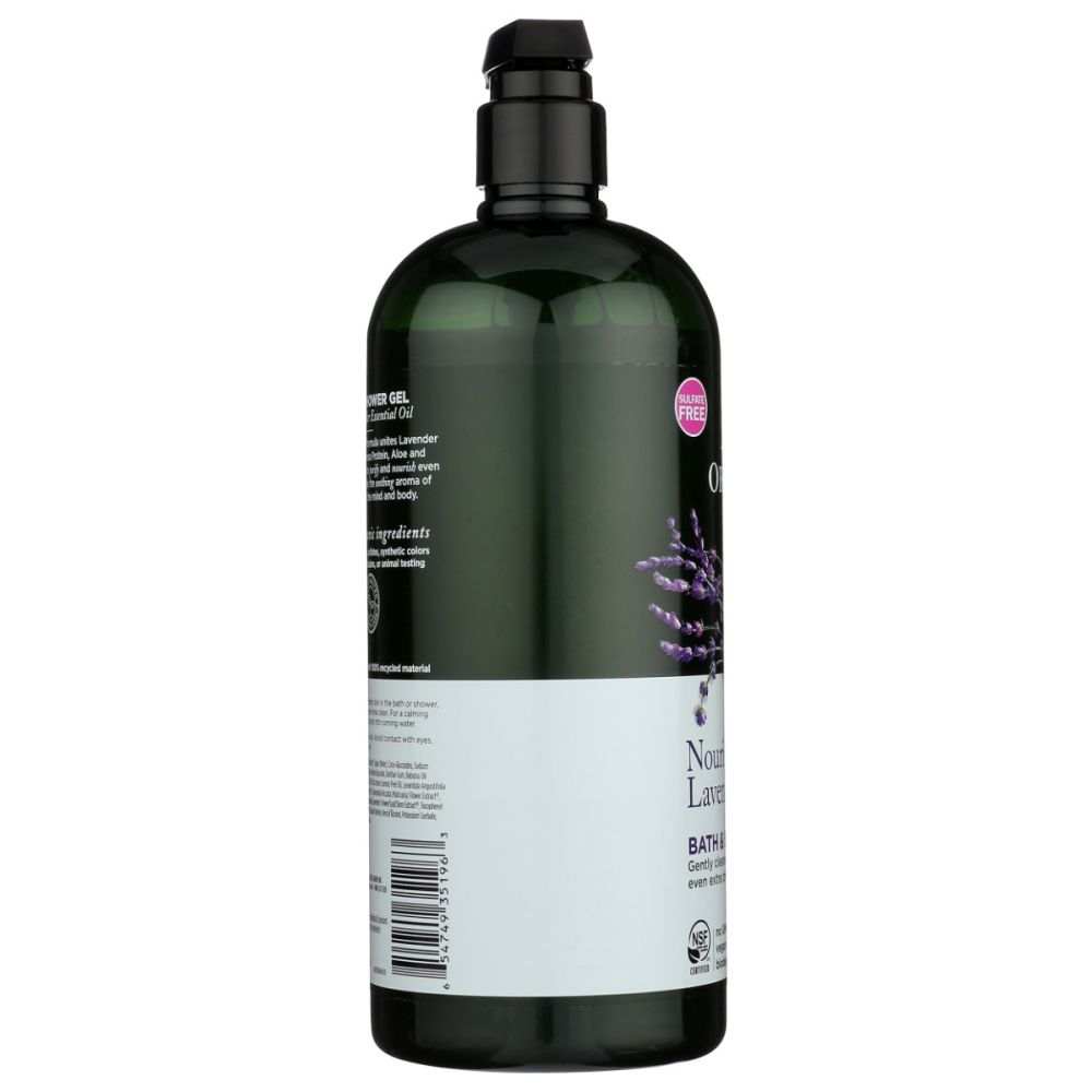 AVALON ORGANICS: Nourishing Lavender Bath and Shower Gel, 32 oz