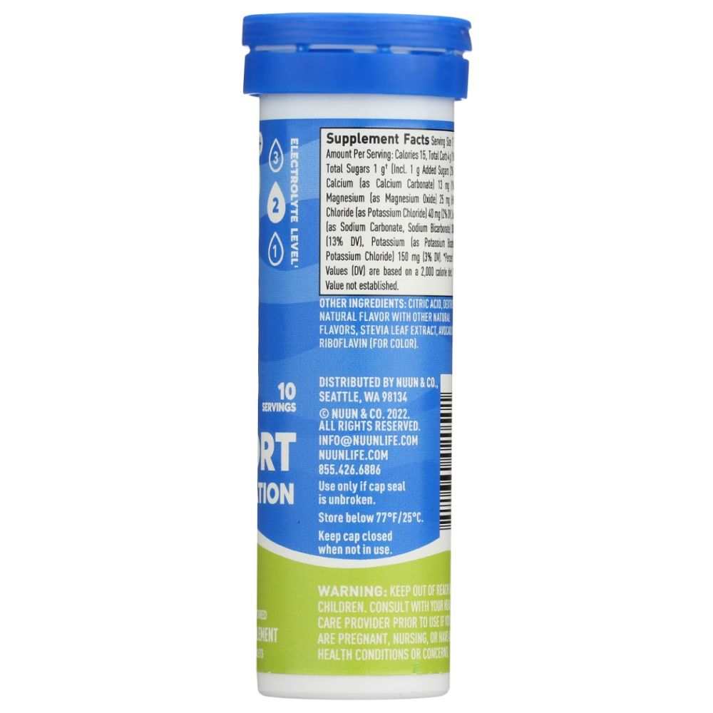 NUUN Sport Lemon Lime -Hydrating Electrolytes for Exercise & On-the-Go 10 tb