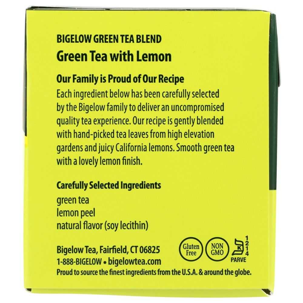 BIGELOW: Green Tea with Lemon 20Bg, 0.91 oz