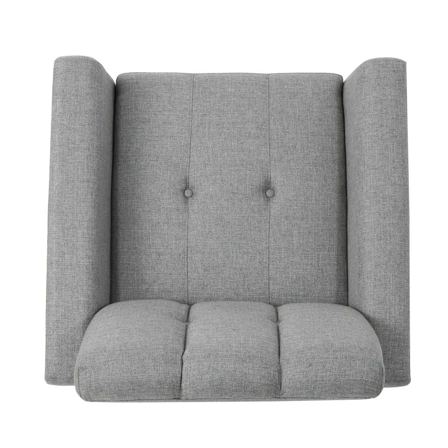 Mid Century Fabric Channel Stitch Club Chair