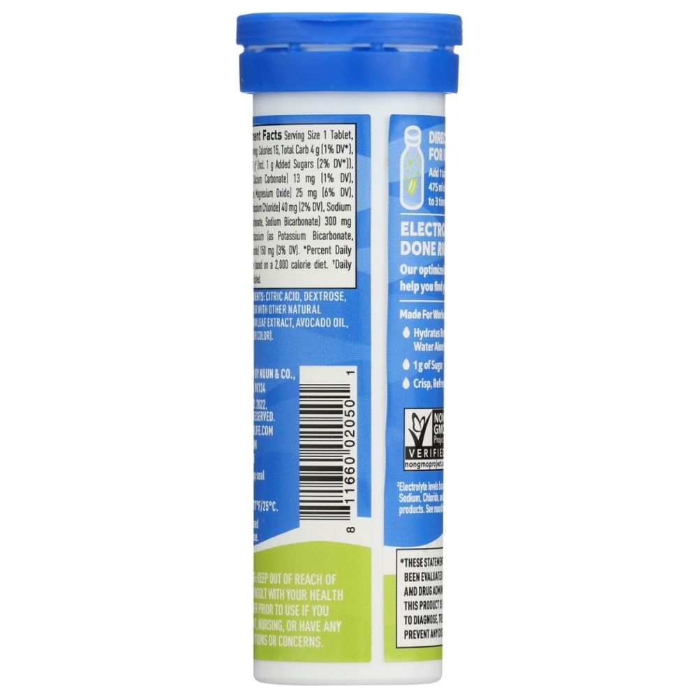 NUUN Sport Lemon Lime -Hydrating Electrolytes for Exercise & On-the-Go 10 tb