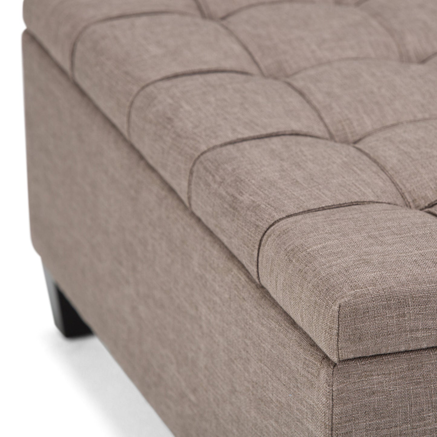 Harrison Coffee Table Storage Ottoman - Fawn
