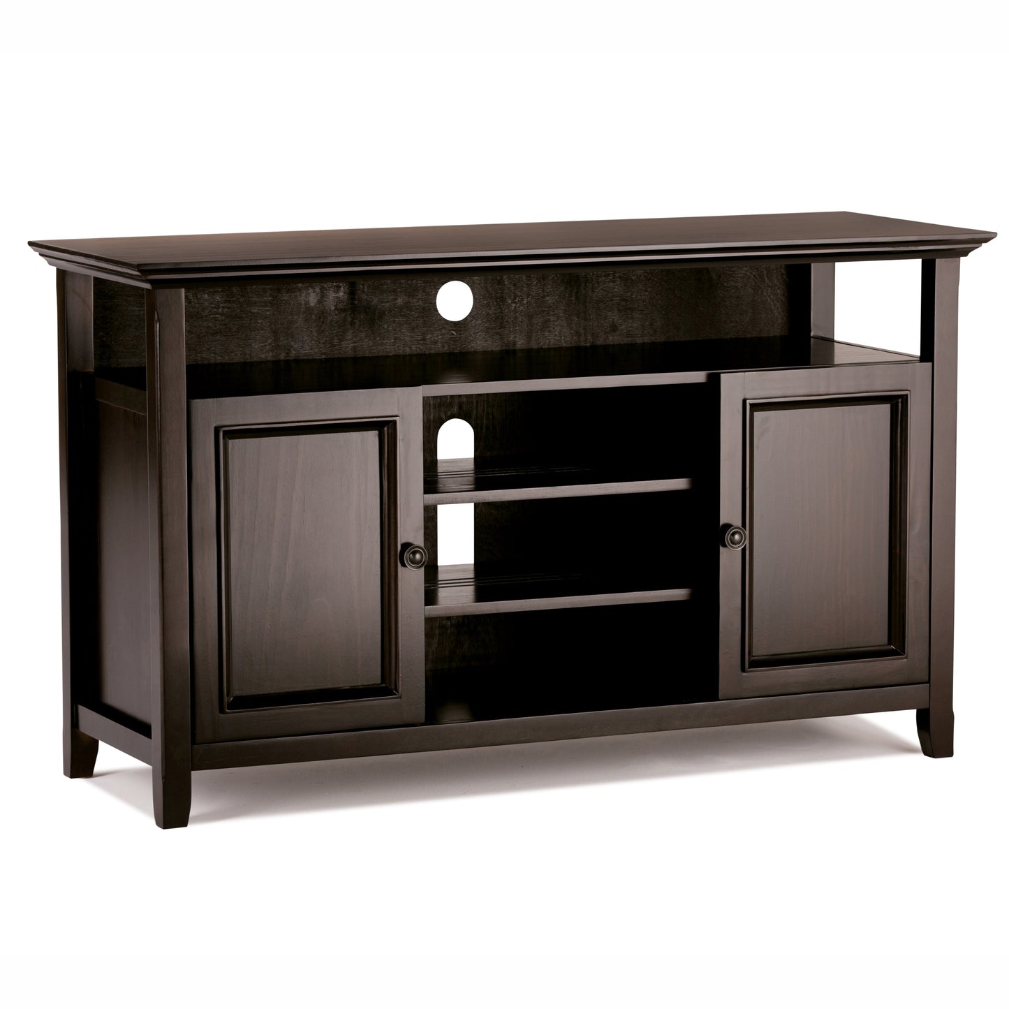 Amherst 54 Inch Wide Solid Wood TV Stand in Hickory