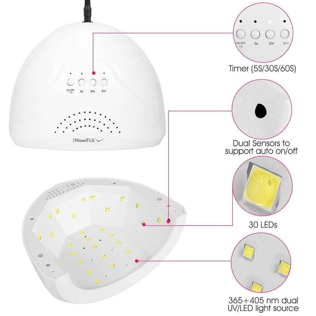ネイルドライヤー 48W/24W UV LEDランプ