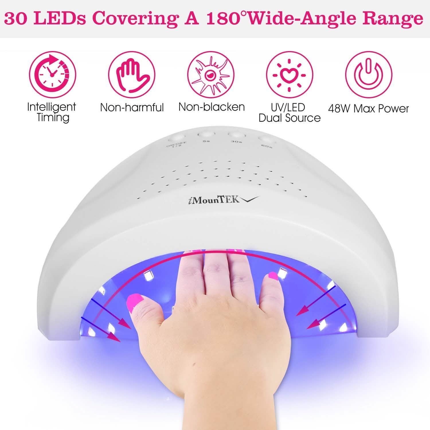 ネイルドライヤー 48W/24W UV LEDランプ