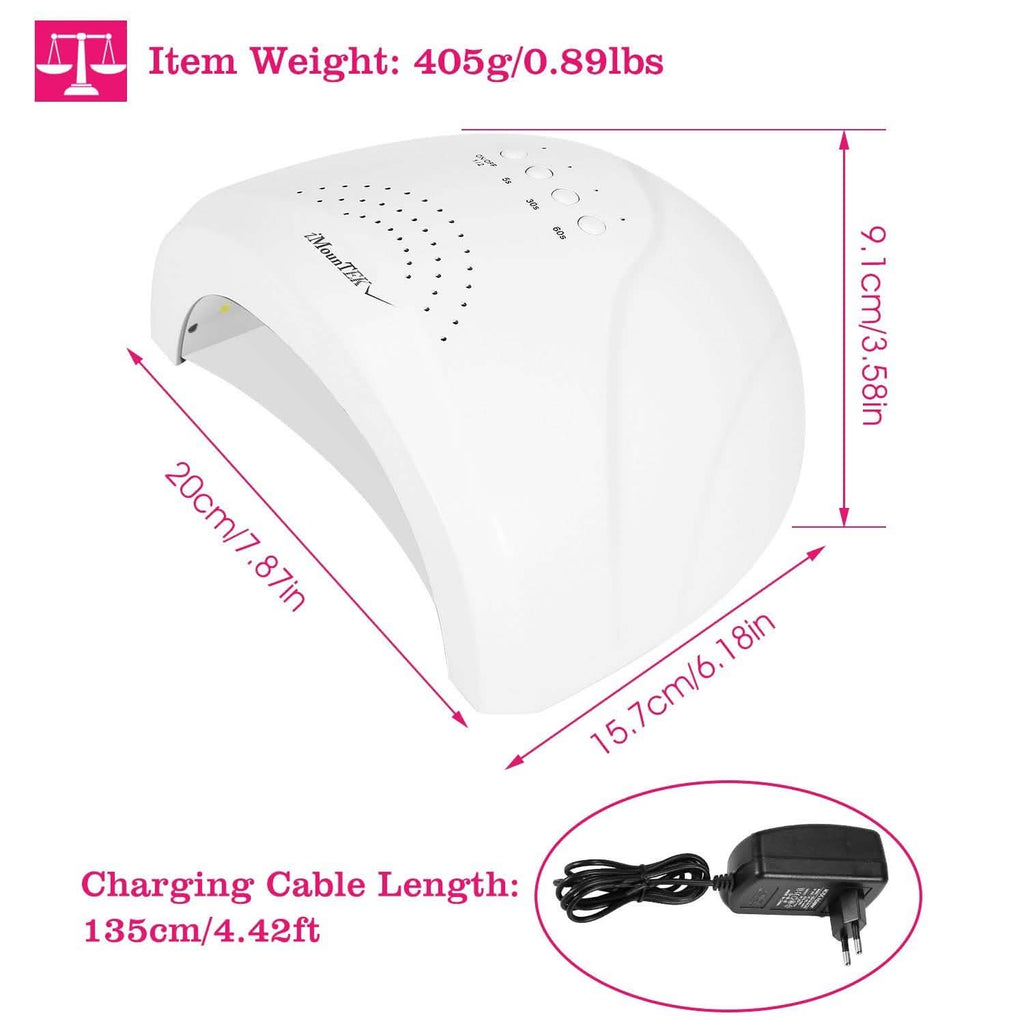 ネイルドライヤー 48W/24W UV LEDランプ