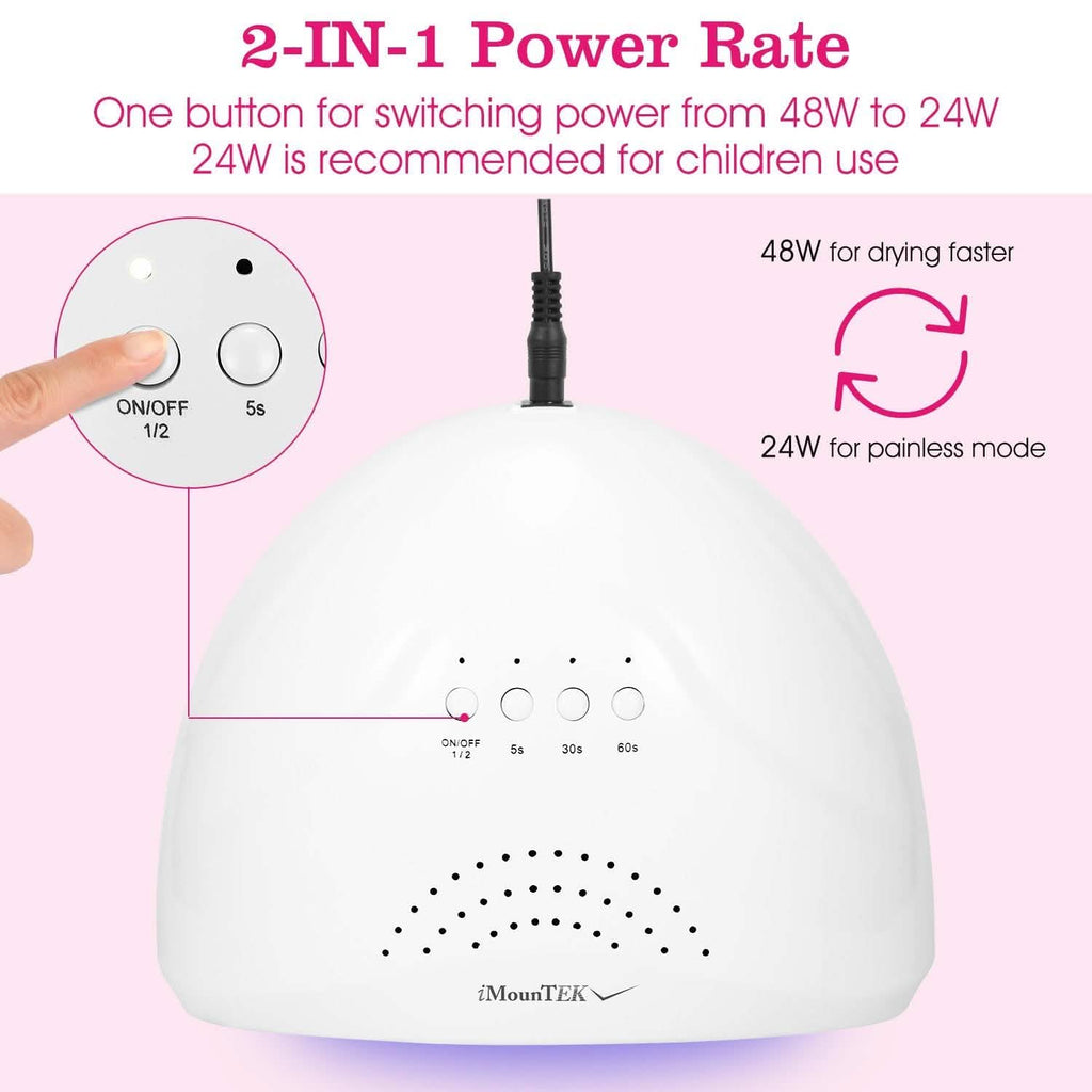 ネイルドライヤー 48W/24W UV LEDランプ