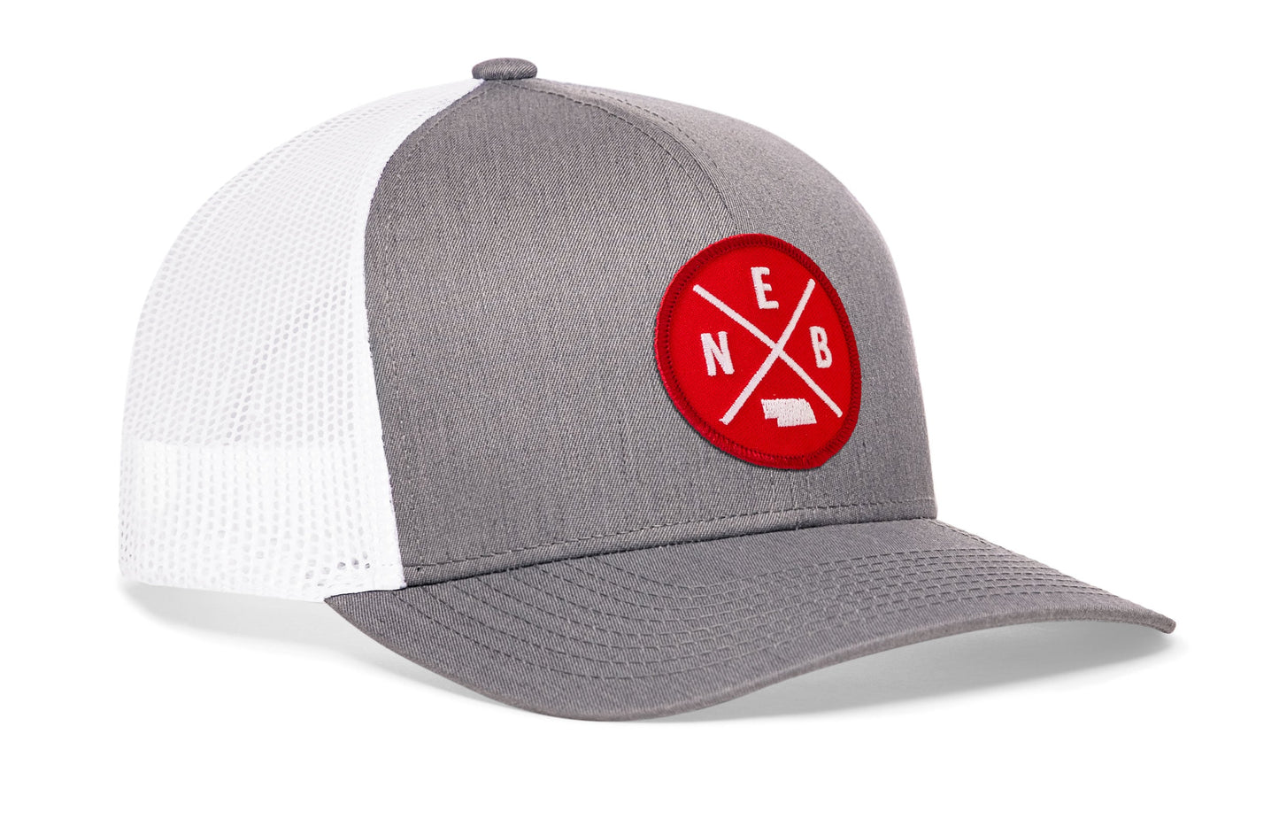 Nebraska Trucker Hat  |  Red NEB X Snapback