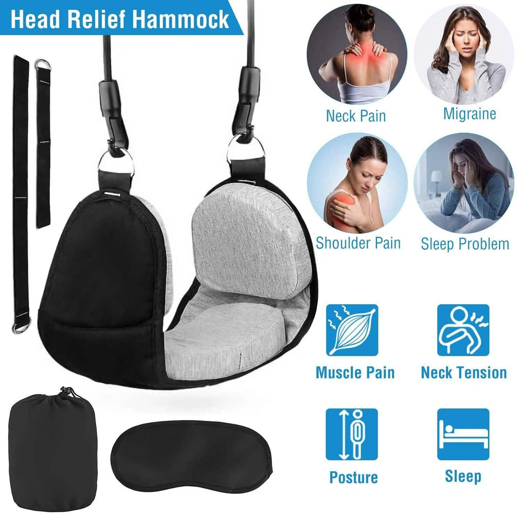 Hamac de Cou Tête Portable Traction Cervicale Soulagement Hamac