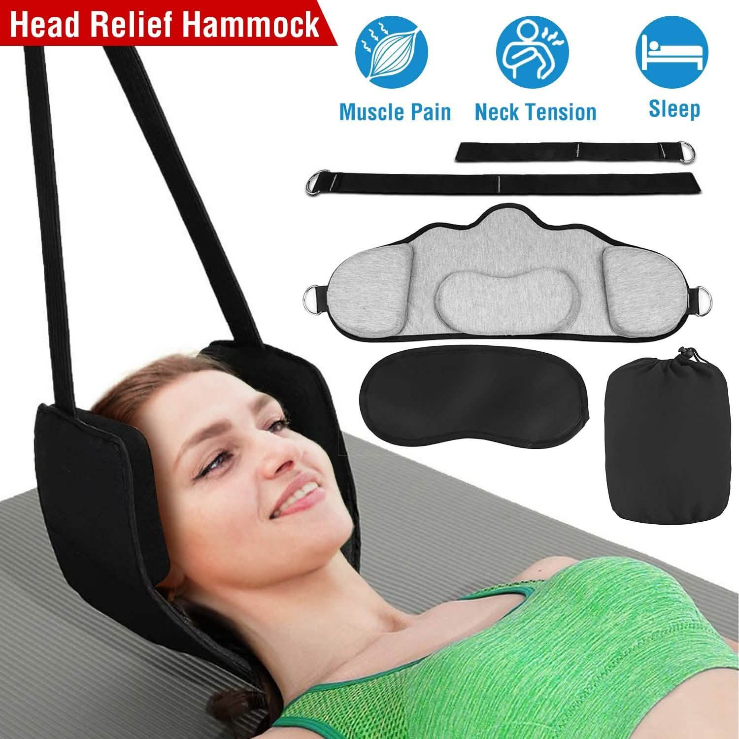 Hamac de Cou Tête Portable Traction Cervicale Soulagement Hamac