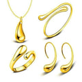 Necklace Ring Hook Oval Earings Set