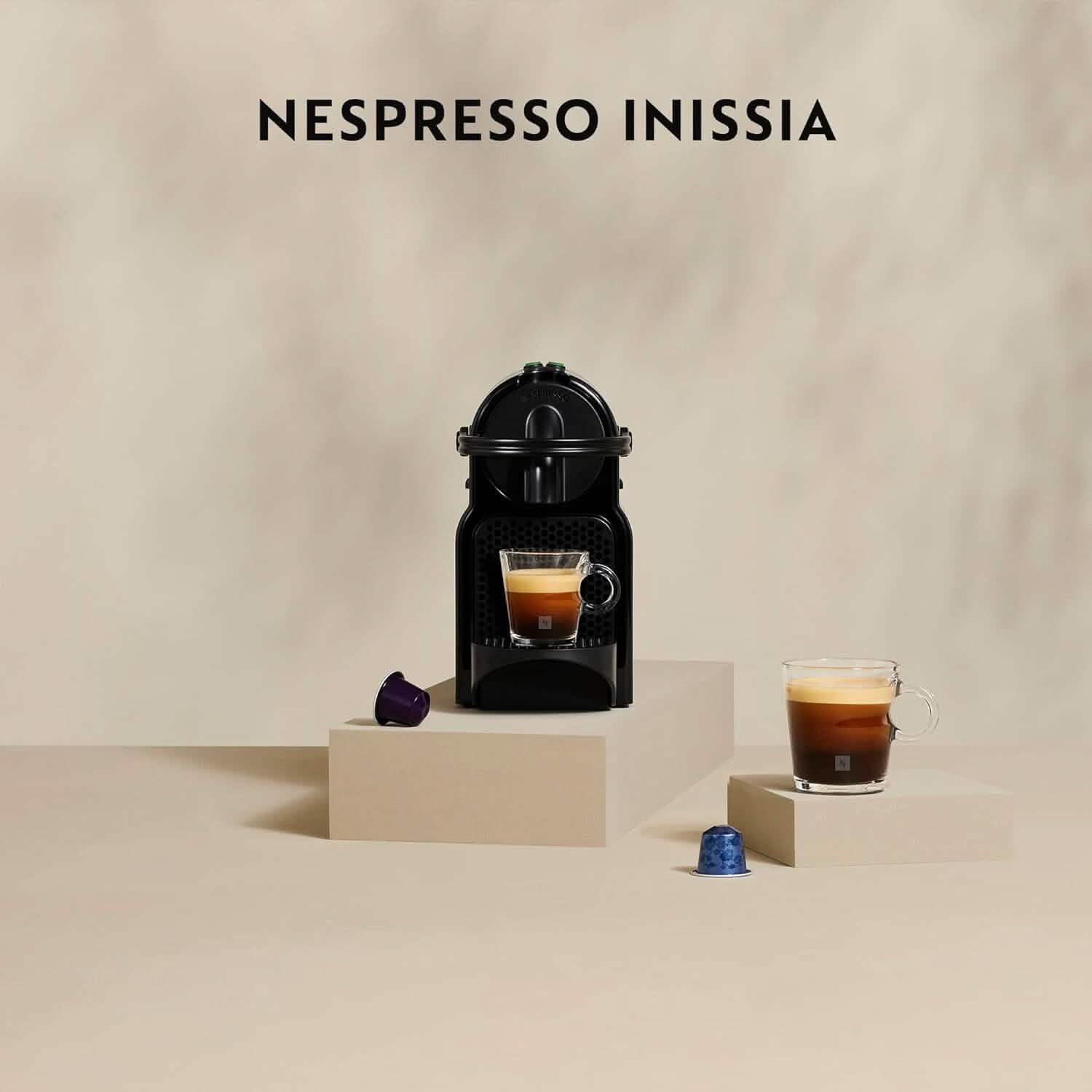 Machine à café Nespresso Inissia Espresso et Lungo de 700 ml avec mode d'économie d'énergie (reconditionnée)
