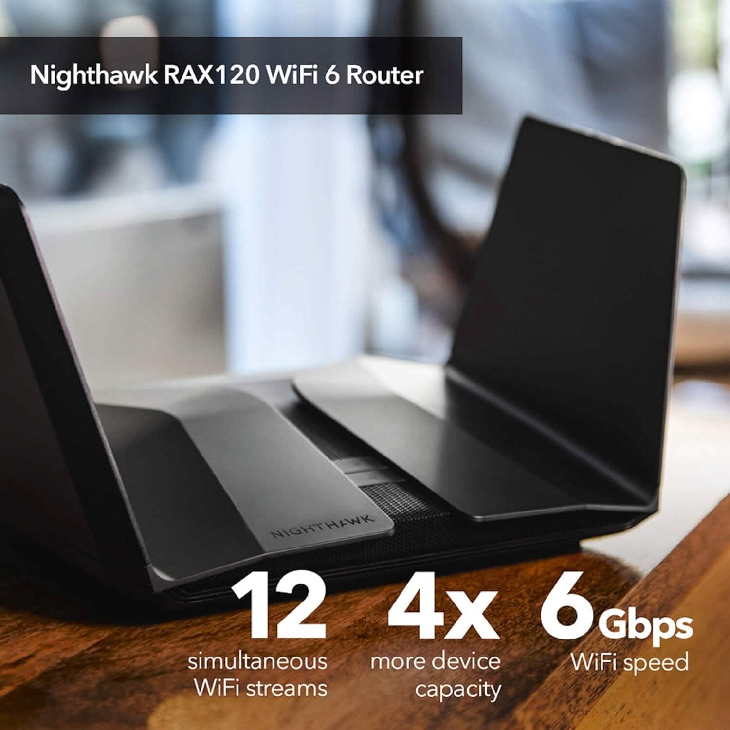 NETGEAR Nighthawk WiFi 6 Router RAX120  (Refurbished)