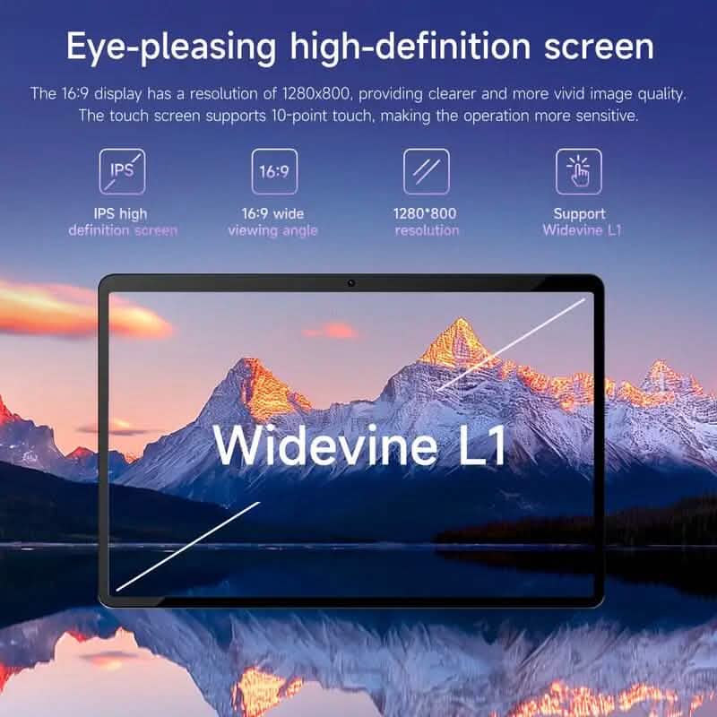 Tablette Android 14 10,1" 12 Go de RAM 128 Go de ROM avec clavier et souris