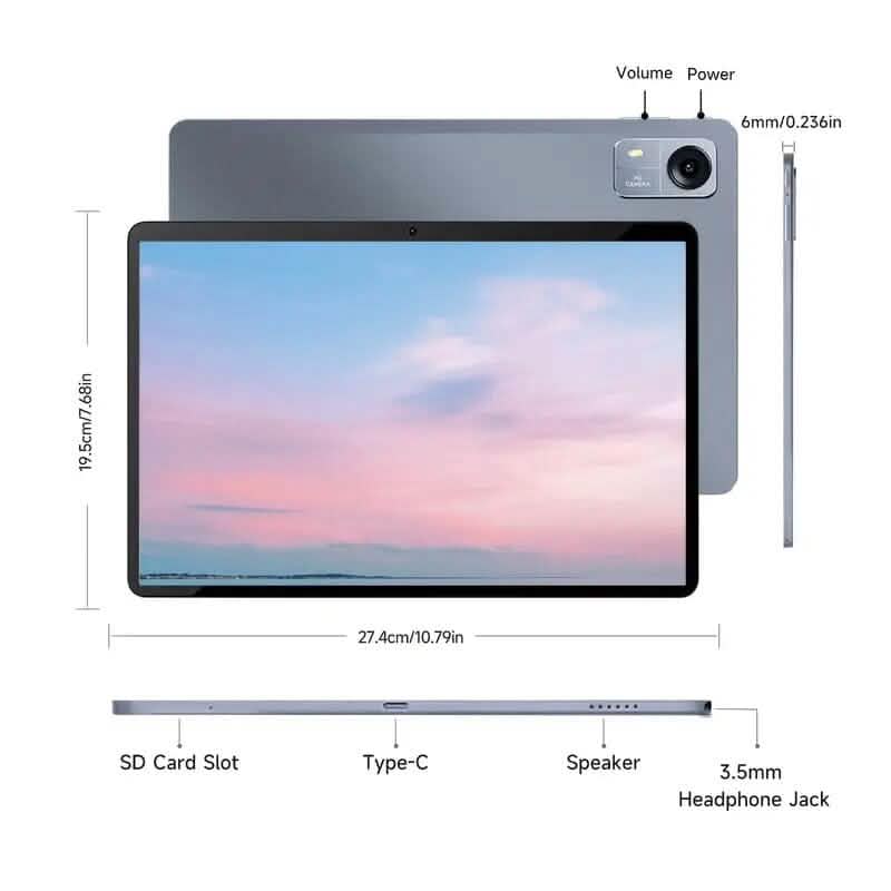 Tablette Android 14 10,1" 12 Go de RAM 128 Go de ROM avec clavier et souris