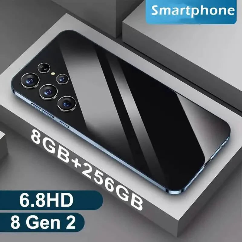 Android 13 5Gスマートフォン、6.8インチ、デュアルSIM、4GB + 128GB、48MP+108MP HDカメラ