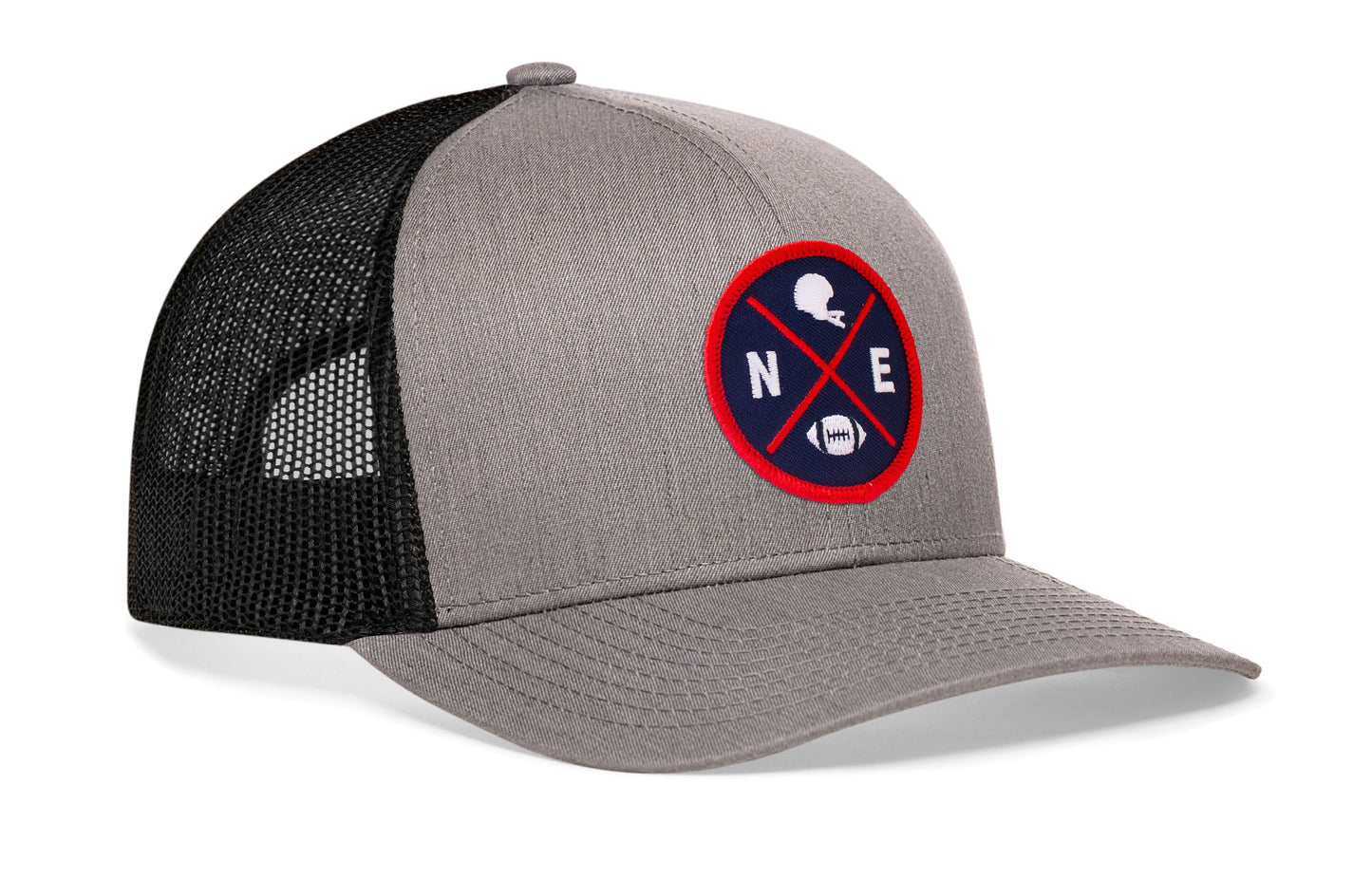 New England Football Trucker Hat  |  NE X Snapback