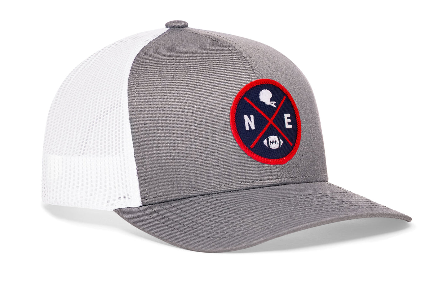 New England Football Trucker Hat  |  NE X Snapback