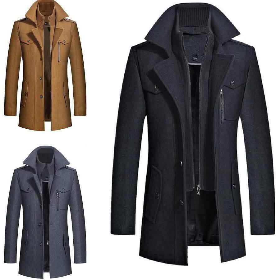 Nouveau Trench-coat de Mode pour Hommes