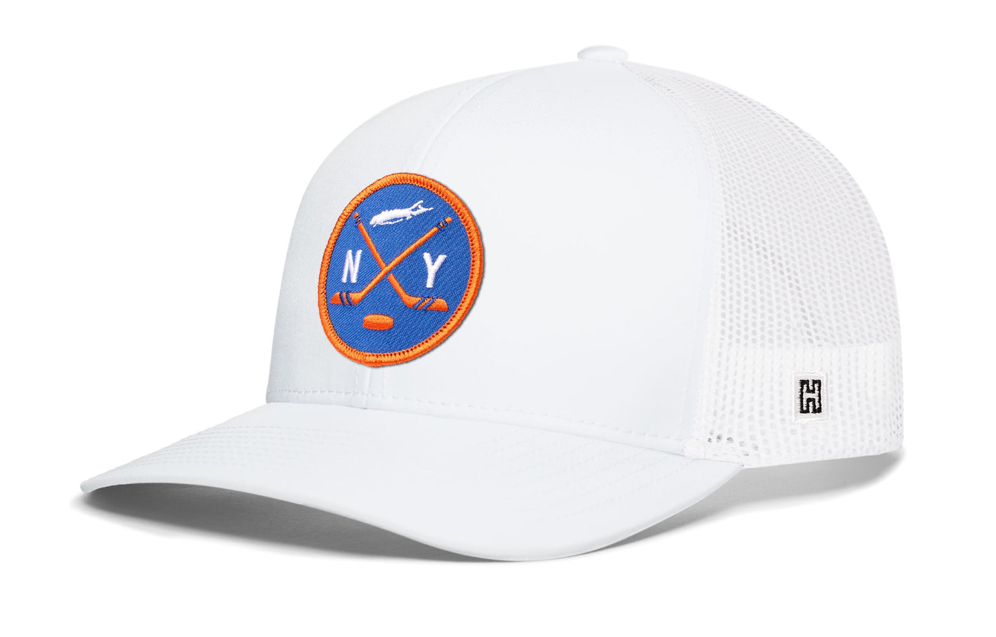 New York Hockey Trucker Hat  |  NY X Snapback