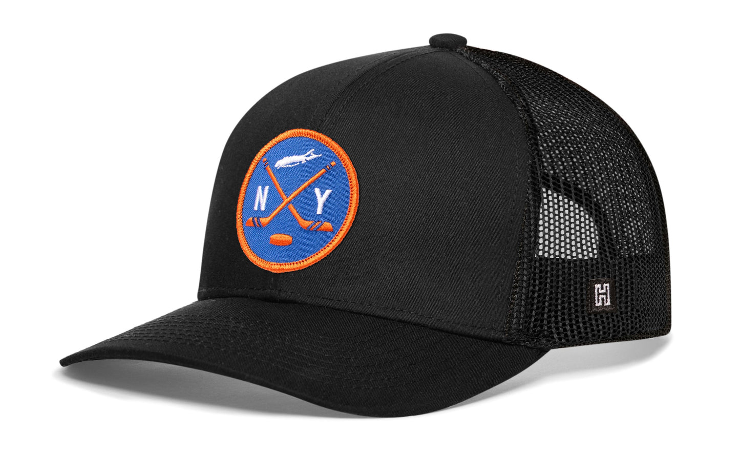 New York Hockey Trucker Hat  |  NY X Snapback