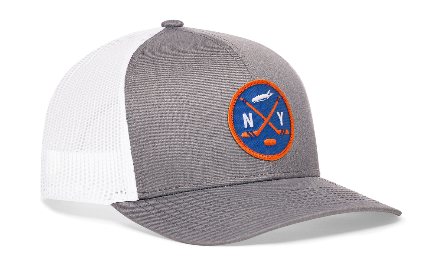 New York Hockey Trucker Hat  |  NY X Snapback