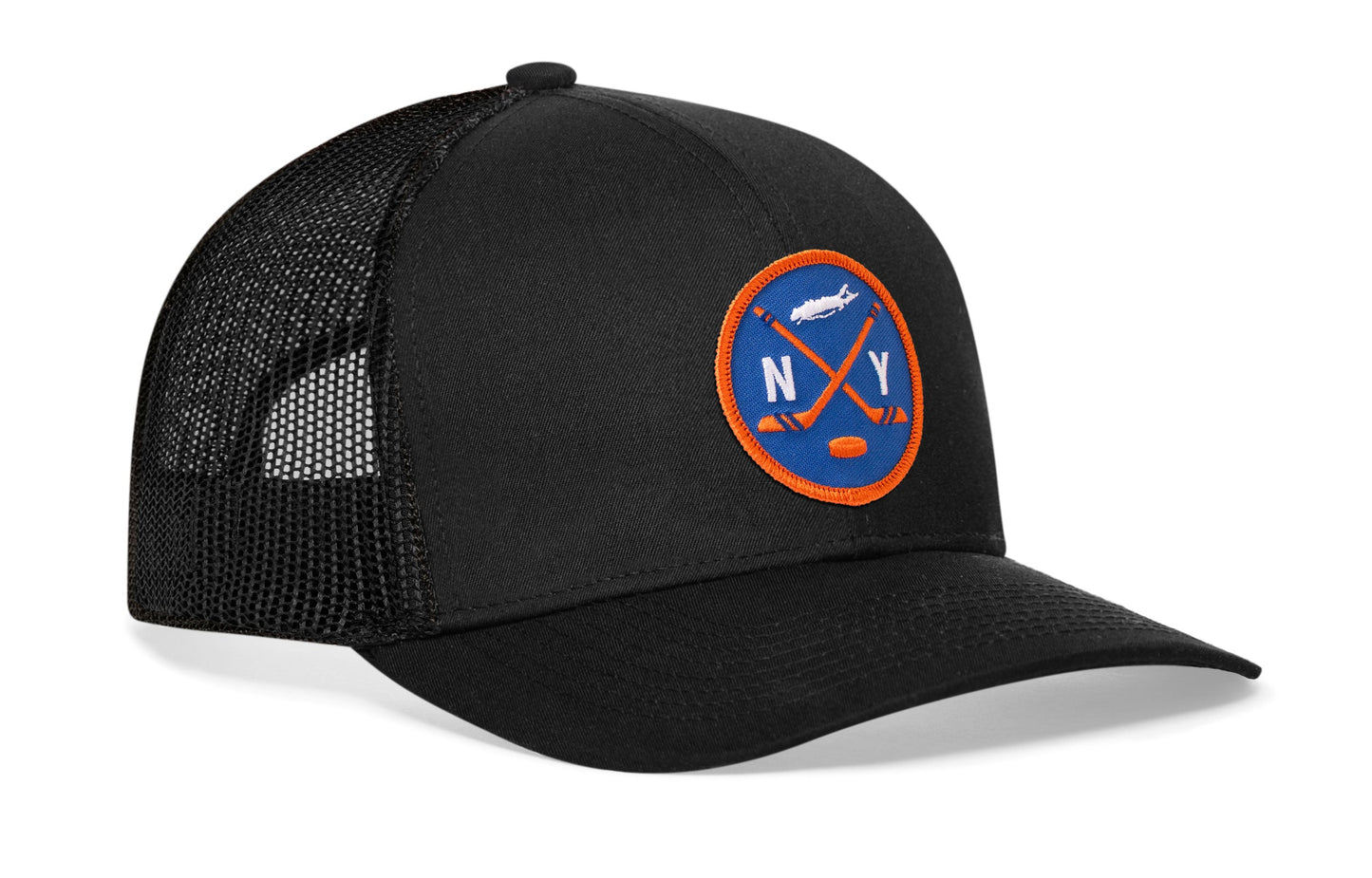 New York Hockey Trucker Hat  |  NY X Snapback