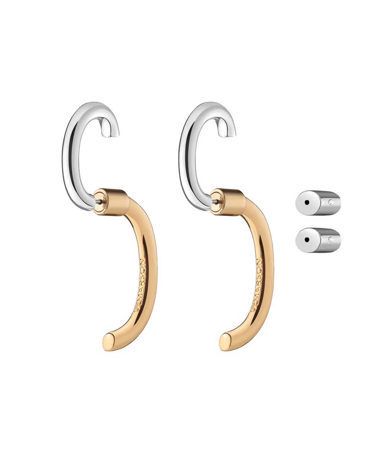 Luna Two-Tone Earrings