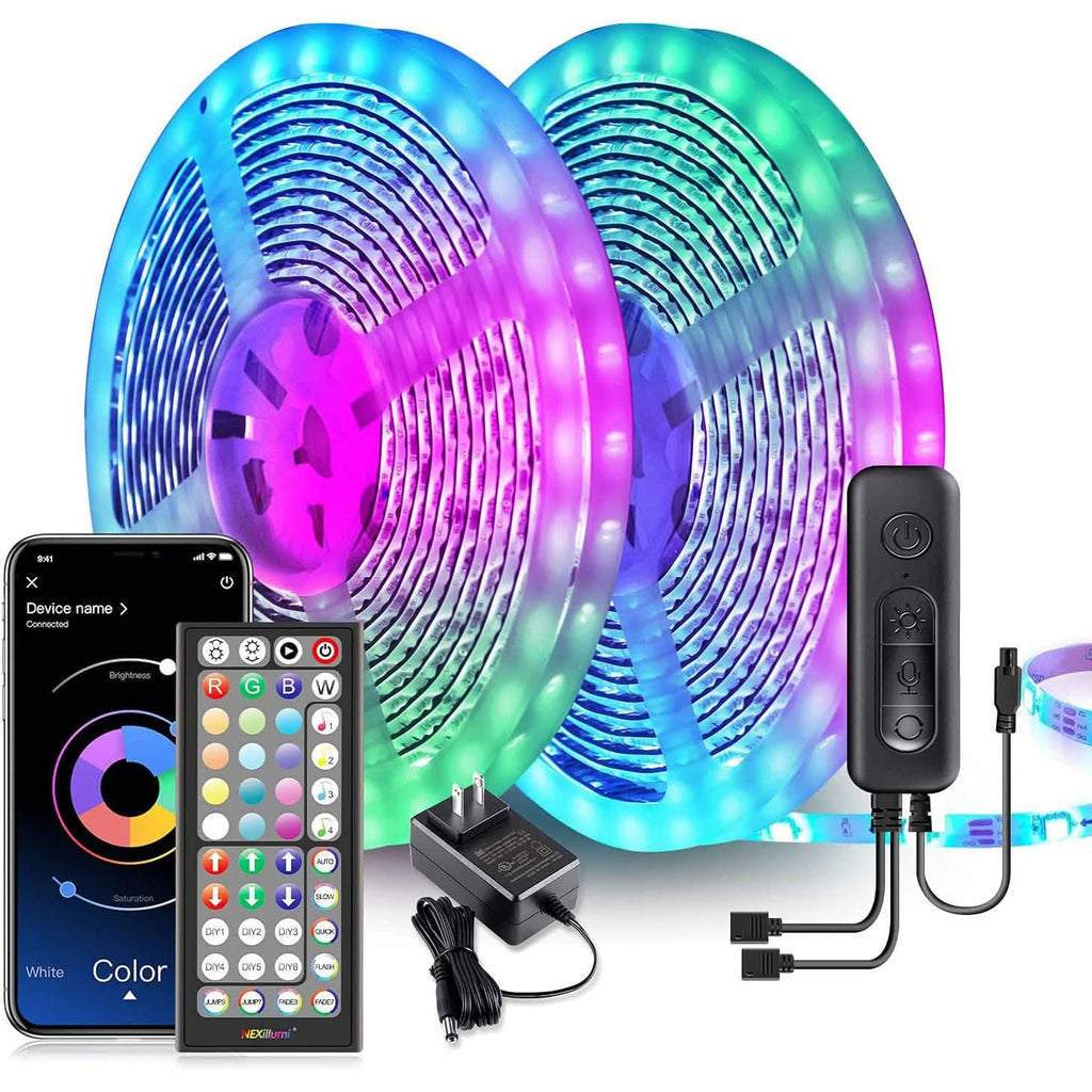 Nexillumi 40 mètres. Bandes lumineuses LED RGB à changement de couleur