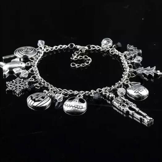 Le Cauchemar avant Noël Jack Skellington Sally Bracelet Gothique