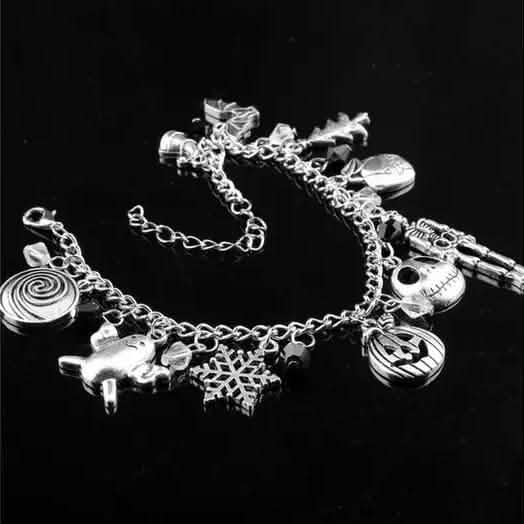 Le Cauchemar avant Noël Jack Skellington Sally Bracelet Gothique