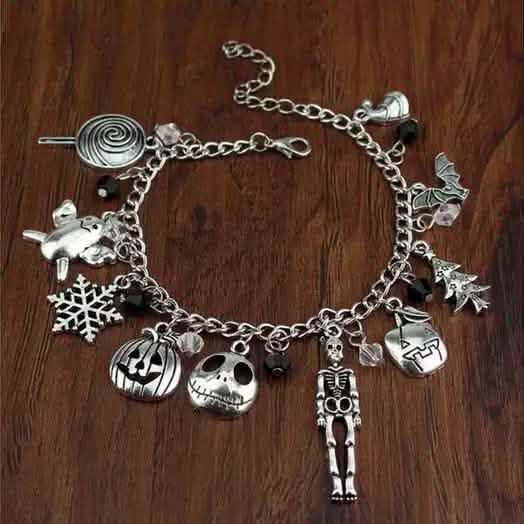 Le Cauchemar avant Noël Jack Skellington Sally Bracelet Gothique