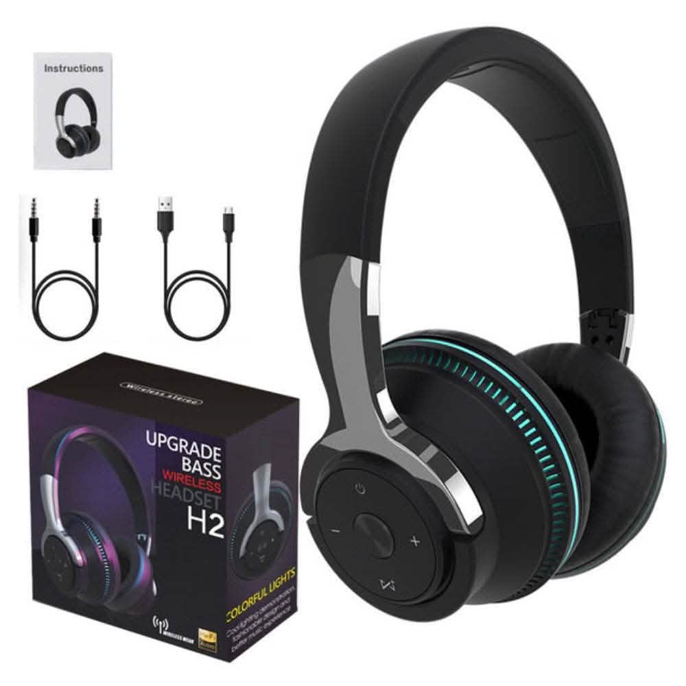 Casque de jeu Bluetooth sans fil Ninja Dragon avec lumières changeantes
