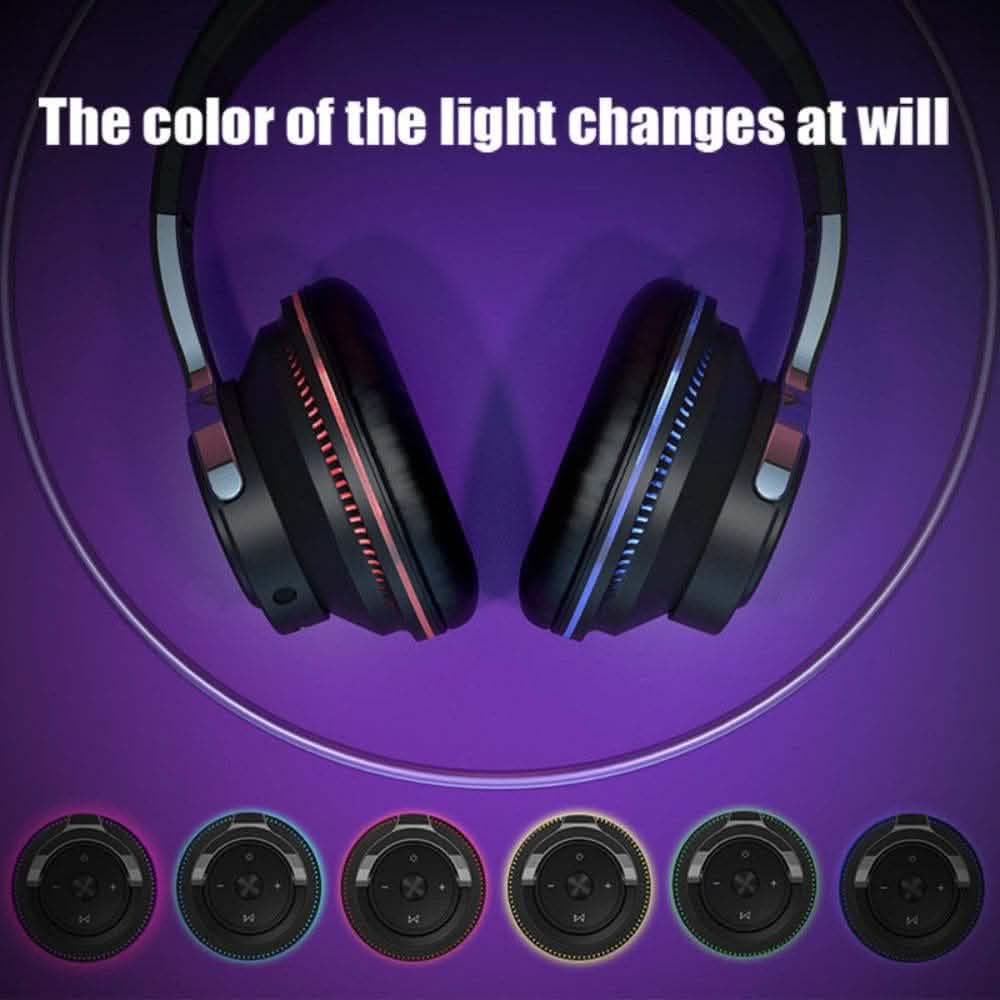 Casque de jeu Bluetooth sans fil Ninja Dragon avec lumières changeantes