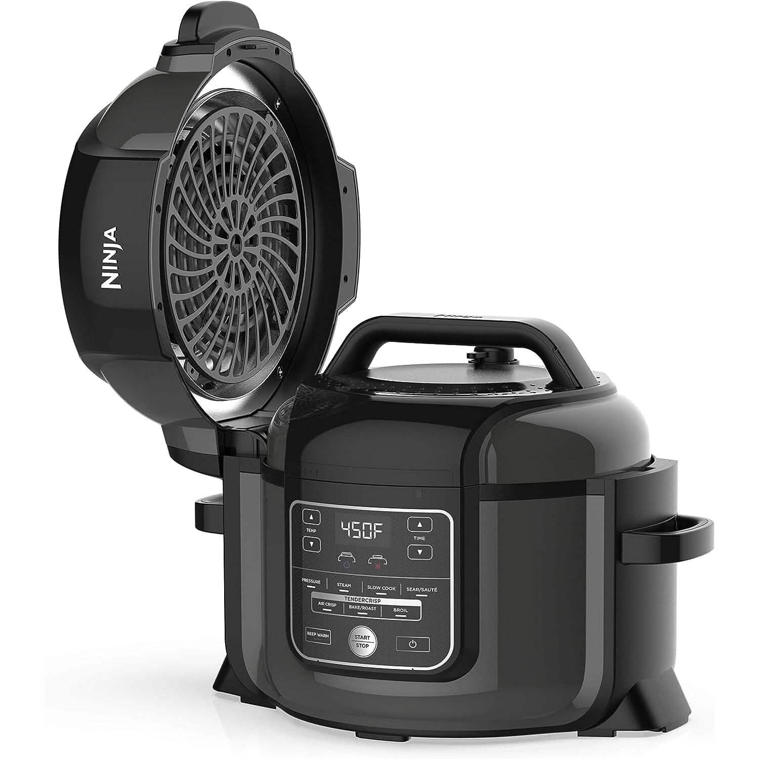 Ninja Pressure Cookers & Canners, 6.5 qt, Black (Refurbished)