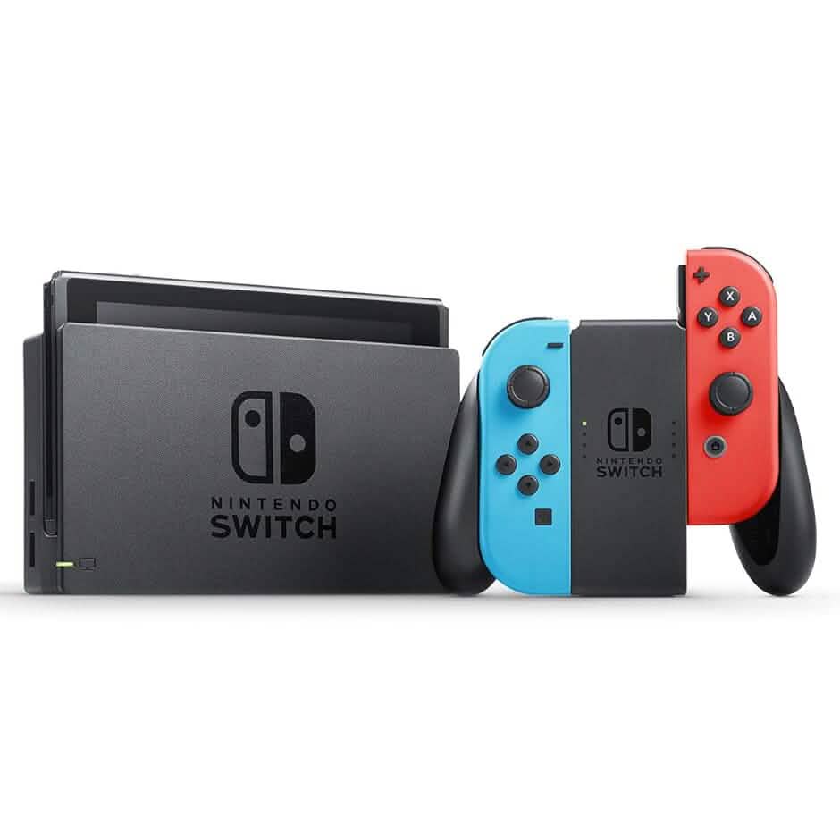 Nintendo Switch – Modèle OLED avec Joy-Con Rouge Néon et Bleu Néon (Reconditionné)