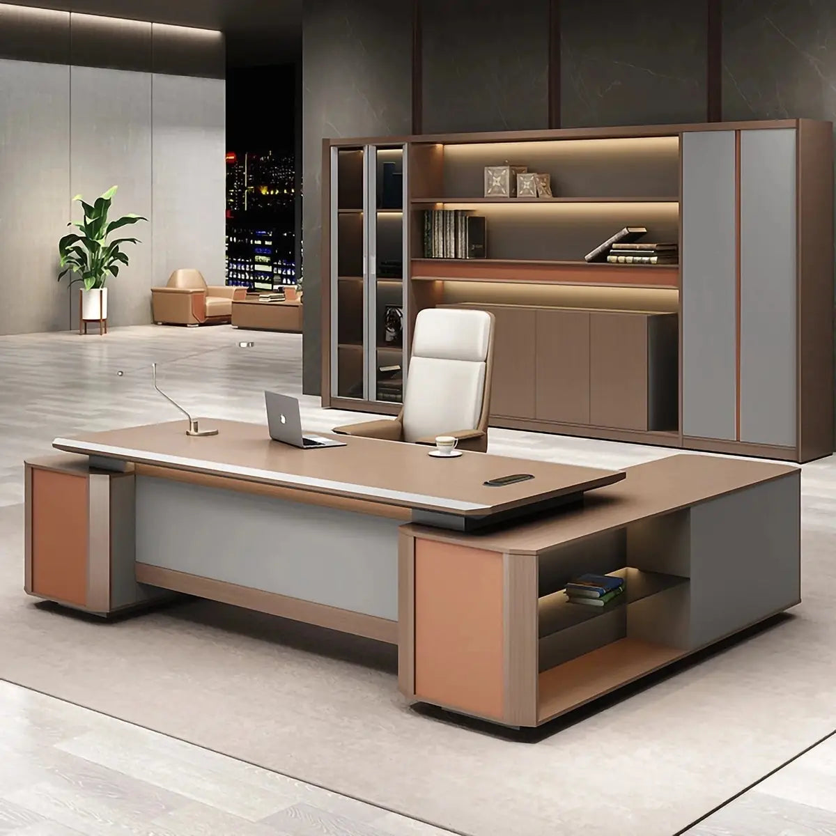 Cassel · Large L-Shaped Executive Desk