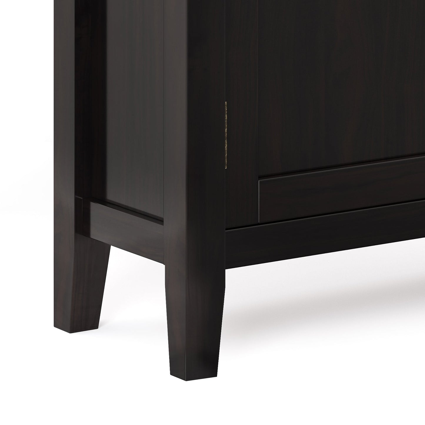Redmond 32 Inch Wide Solid Wood Low Storage Cabinet in Hickory