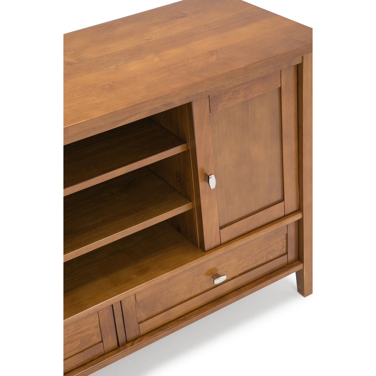 Warm Shaker 47 Inch Wide Solid Wood TV Stand