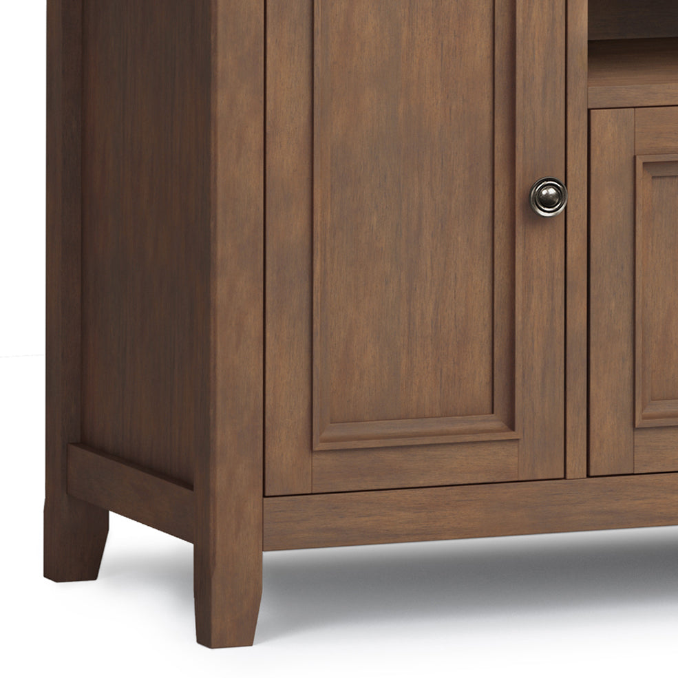 Amherst 72 Inch Wide Solid Wood TV Stand in Rustic