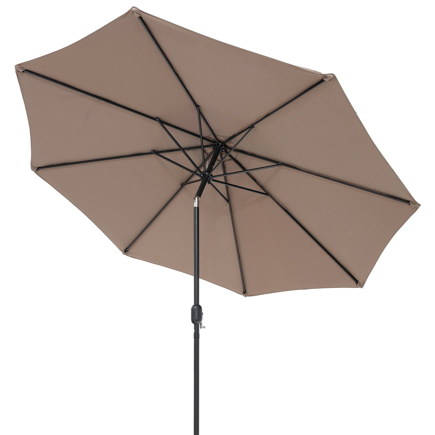 10 Feet Outdoor Patio Umbrella with Tilt Adjustment and Crank