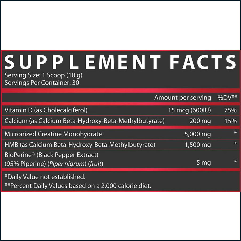 Nutrex Creatine+ HMB, 30 Servings