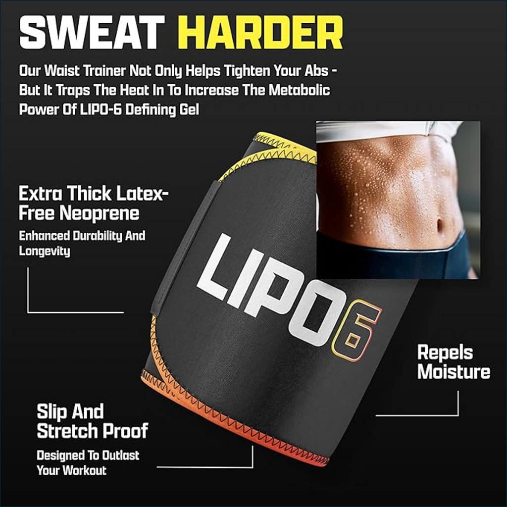 Nutrex LIPO-6 Waist Trimmer Sweat Belt