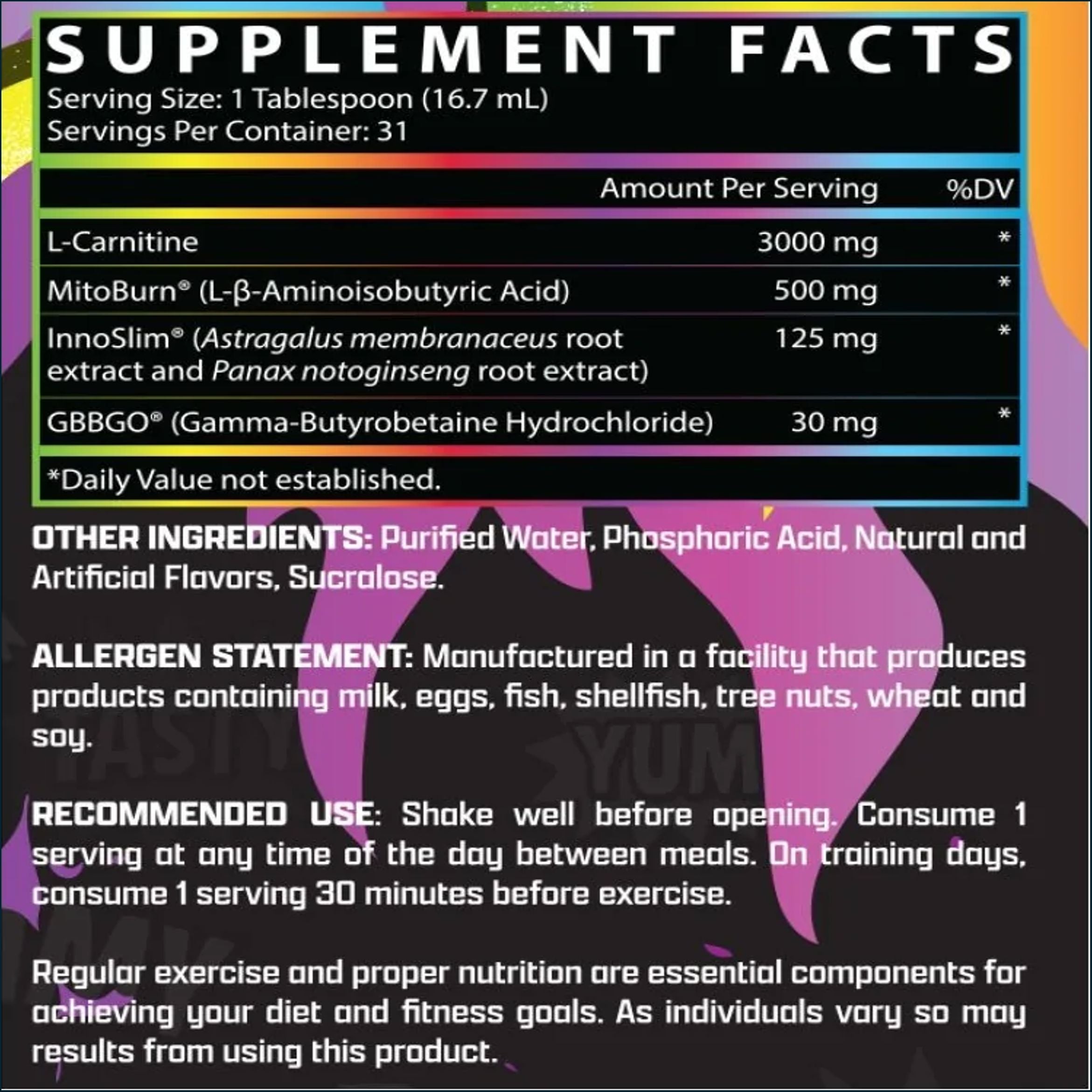 Nutrex CarniBurn Fuego, 31 Servings