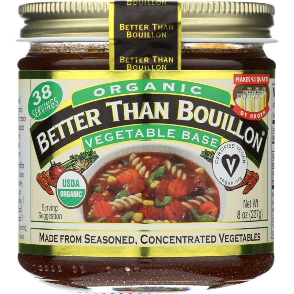 BETTER THAN BOUILLON: Organic Seasoned Vegetable Base, 8 oz