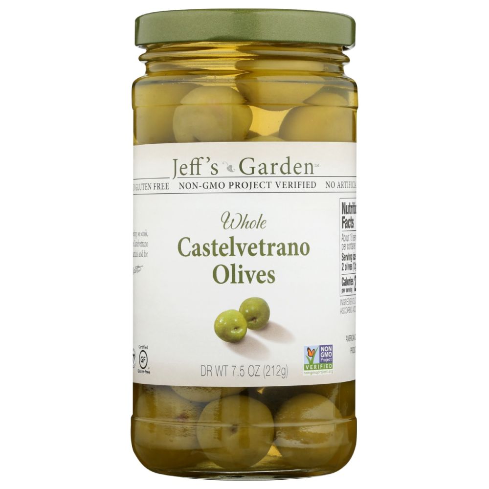 JEFFS GARDEN: Whole Castelvetrano Olives, 7.5 oz